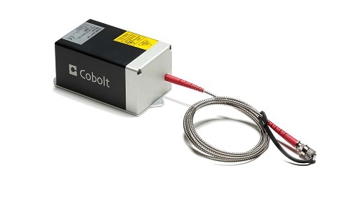 Cobolt 04-01 Series Fiber pigtail option Blue 473nm out of fiber Max 35mW  SM/PM fiber used