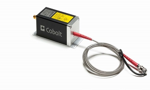 Cobolt 06-01 Series Fiber pigtail option MLD 405nm out of fiber Max 50mW SM/PM Fiber used